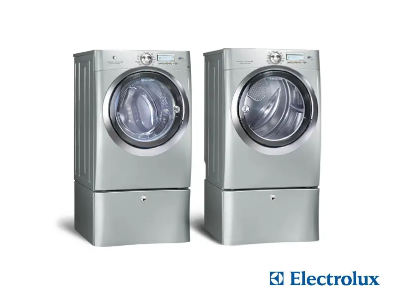 Electrolux 4.4 cu ft front load washer and 8.0 cu ft dryer