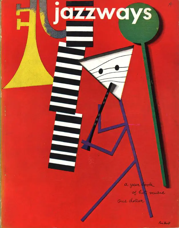 Jazzways magazine, Volume 1, 1946, with cover design by Paul Rand ~ Private Collection