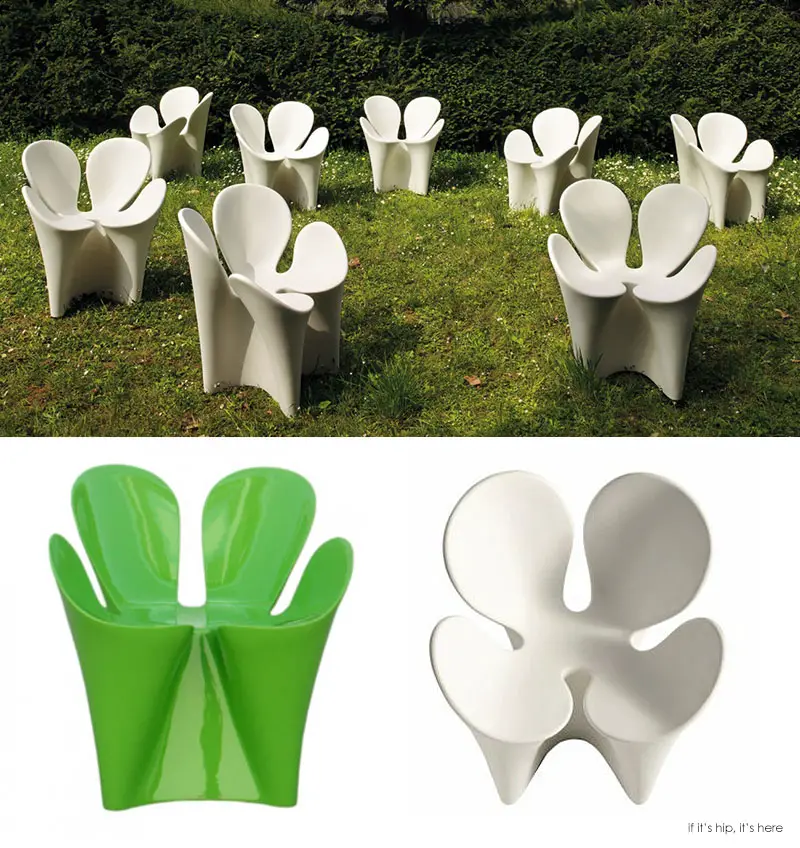 The Clover Chair, designed by Ron Arad for Driade