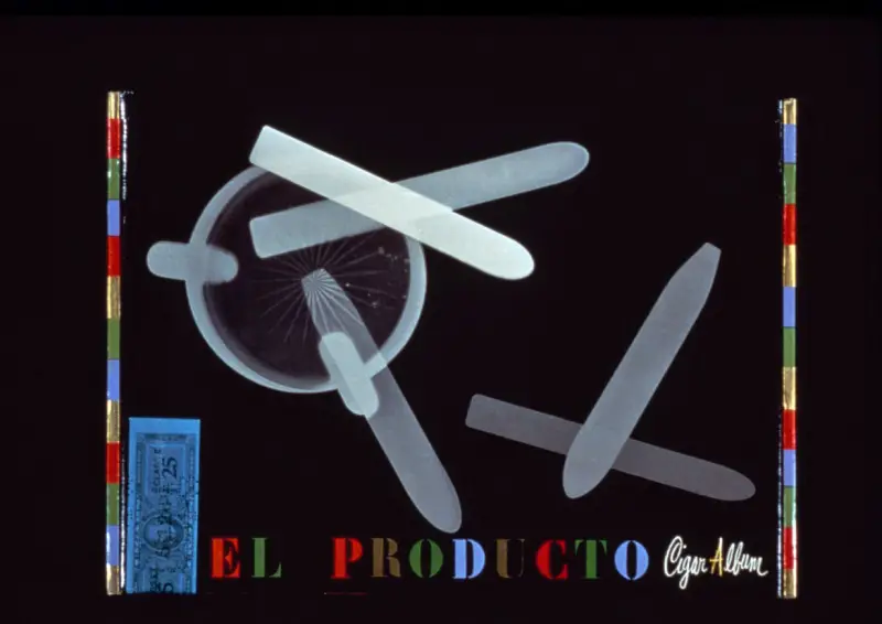 A gift box for El Producto cigars from 1952 by the graphic designer Paul Rand