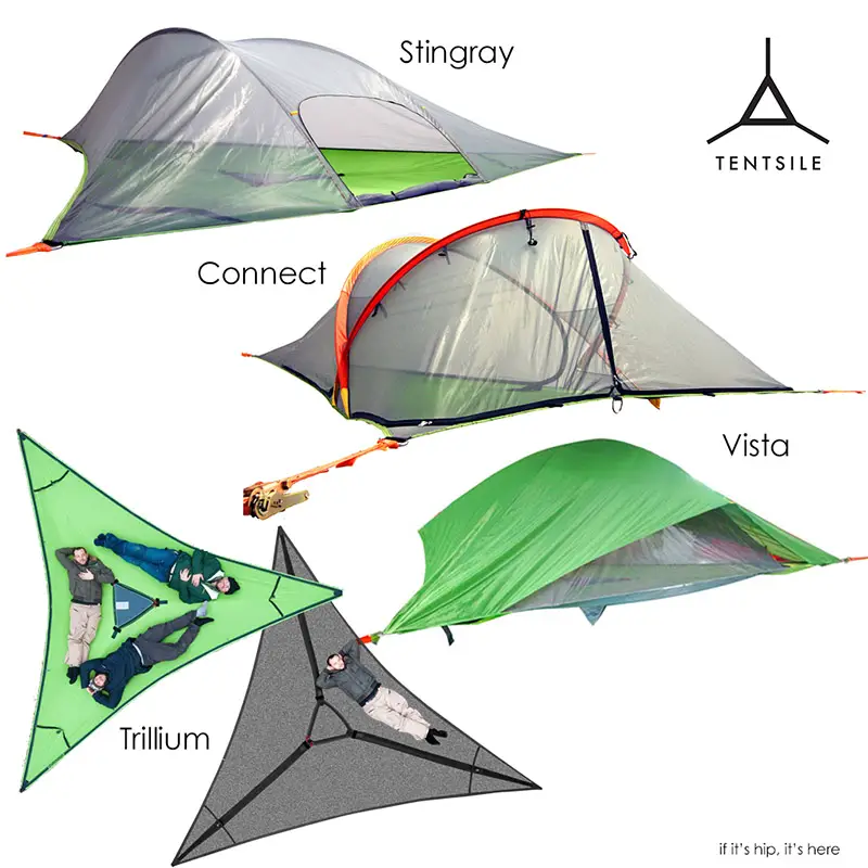 Tentsile-tree tents and hammocks