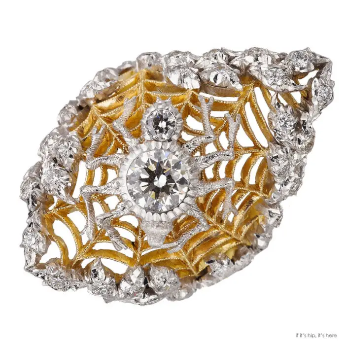 buccellatti spider web ring