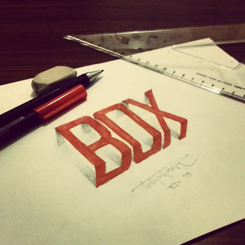 Tolga 3D Hand Lettering