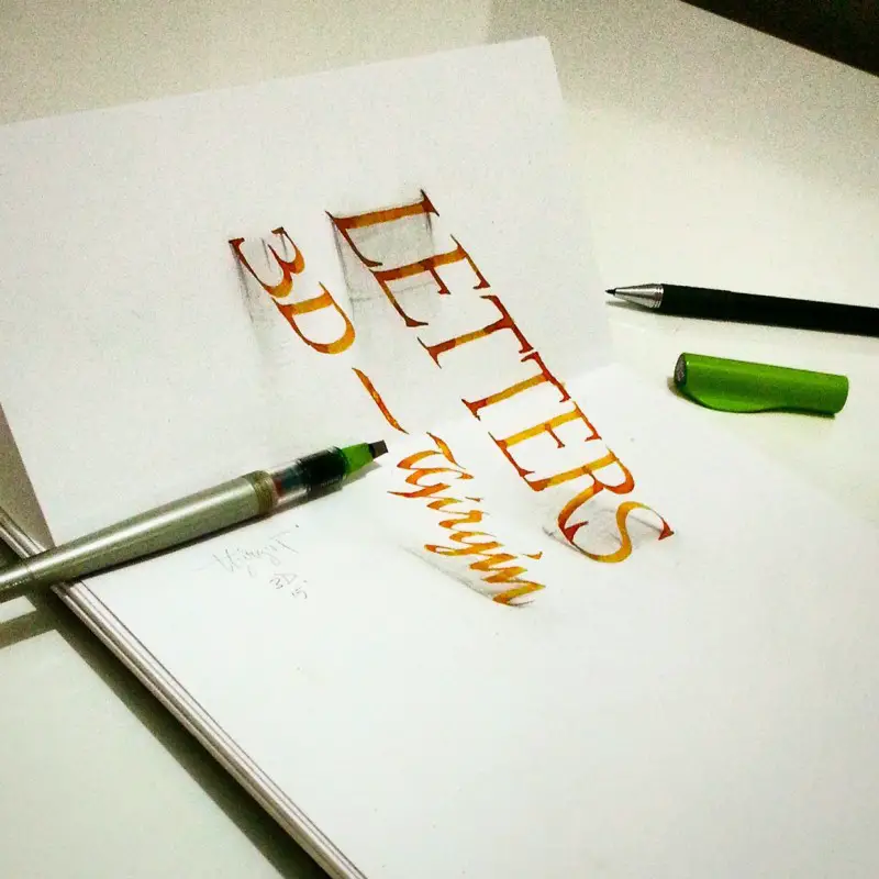 Tolga 3D Hand Lettering