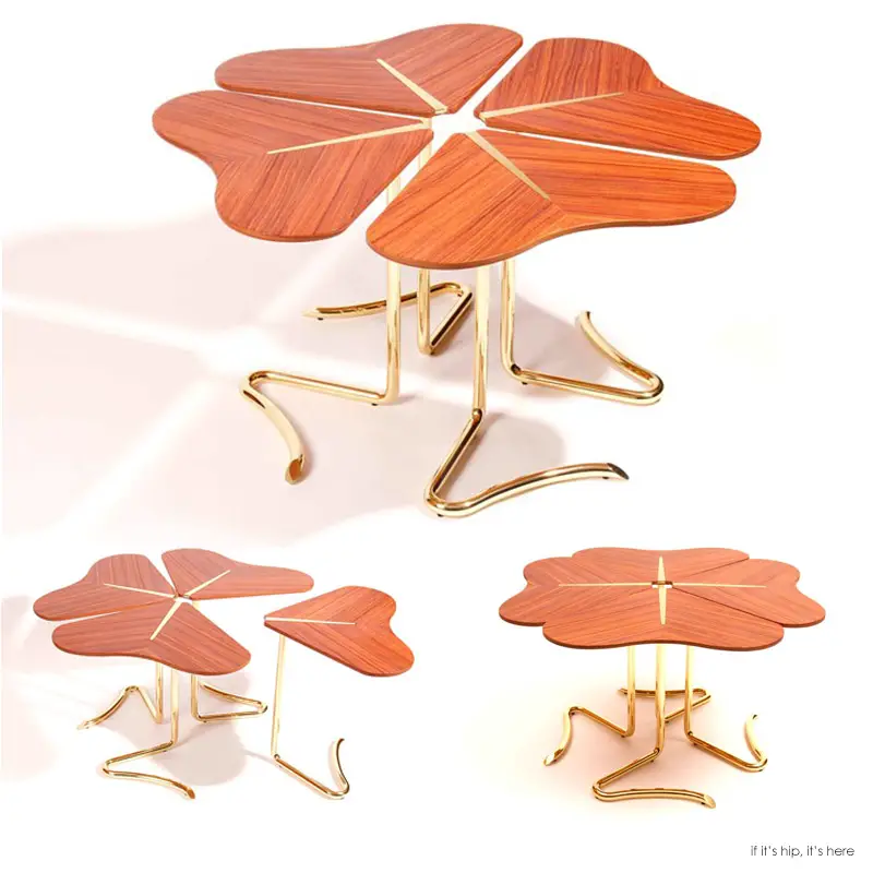 Four For Luck, Rosewood Table by Joana Santos Barbosa