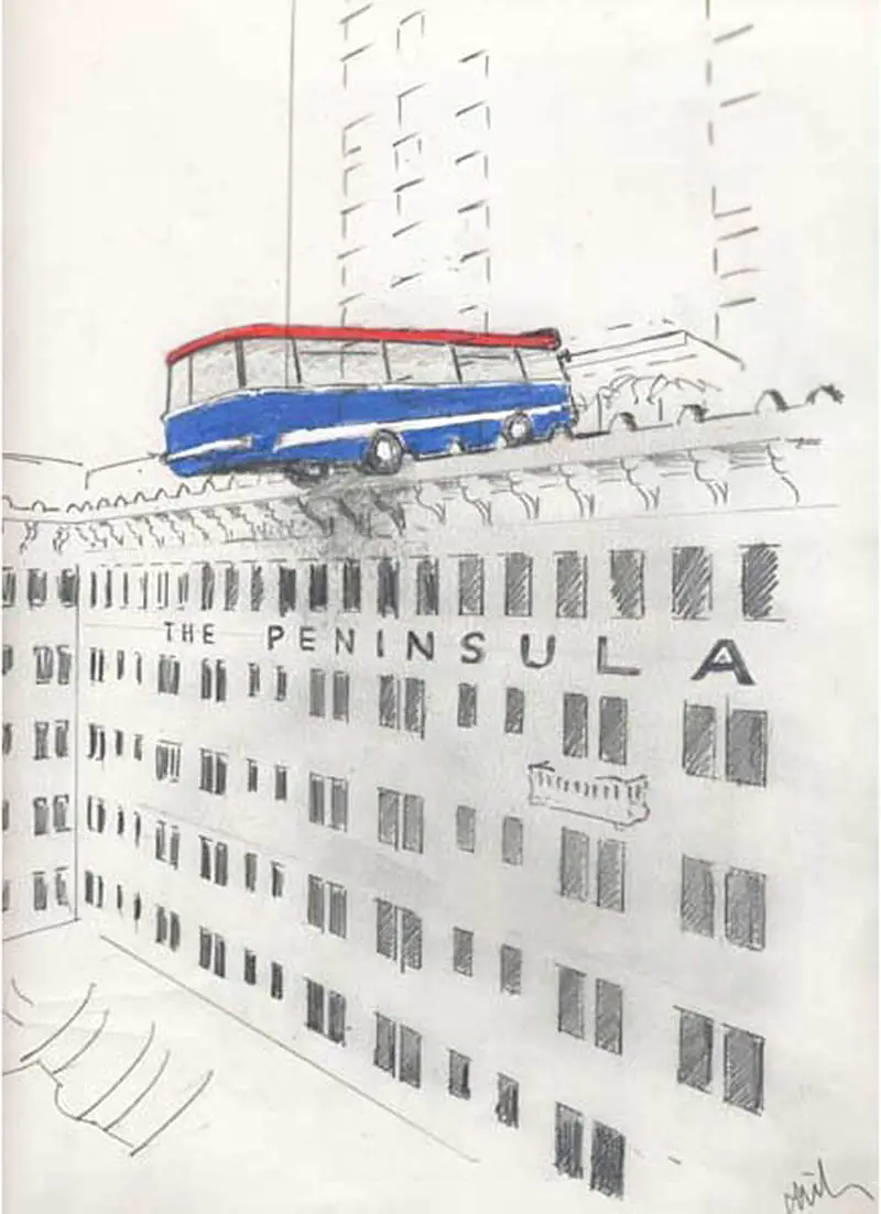 richard wilson peninsula hotel sketch IIHIH