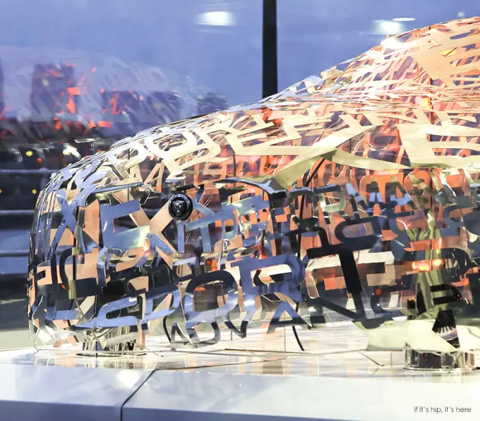 Jaguar Word Cloud Sculpture