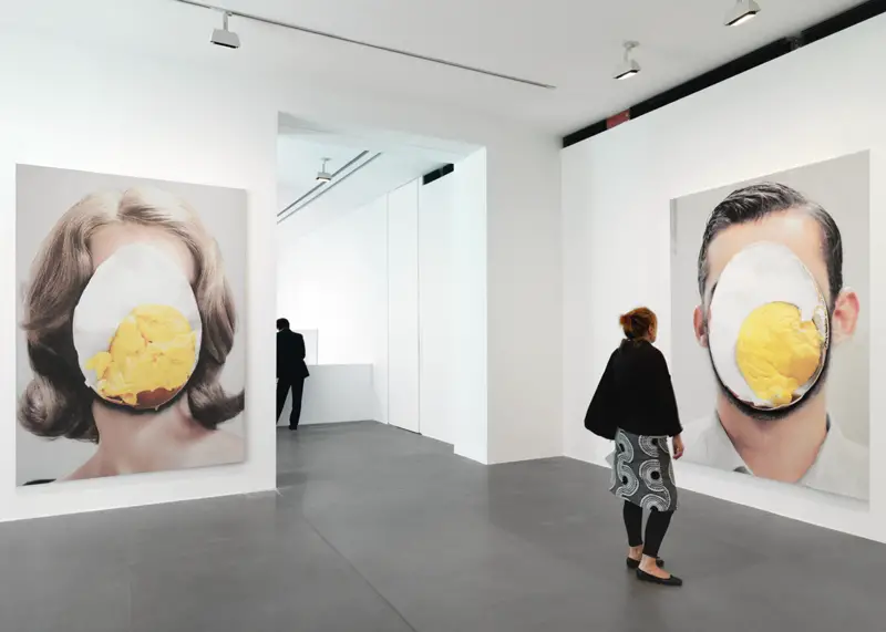 Urs Fischer, Sloppy Problem (left) and Real Problem (right), photo: Stefan Altenburger