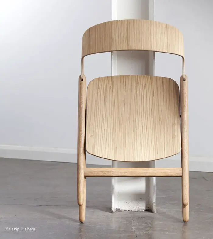 modern wood folding chair