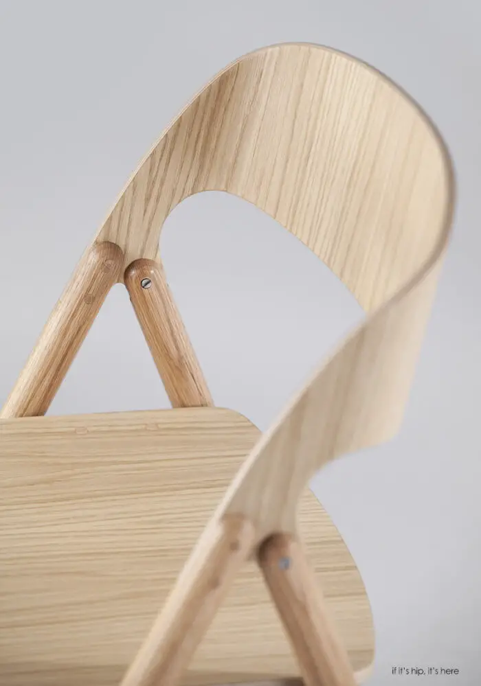 wood folding chair