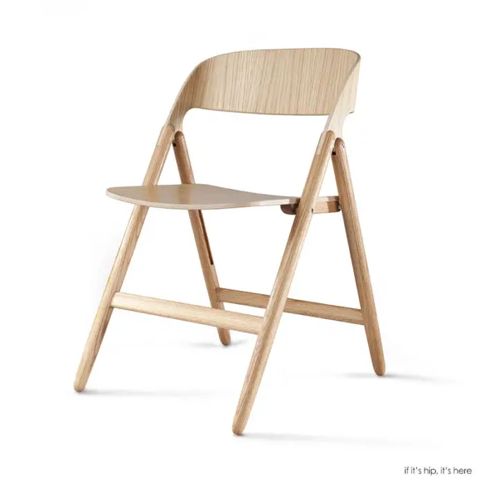 beautiful wood folding chair