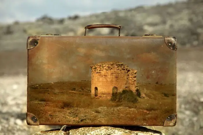 suitcase by israeli artist yuval yairi