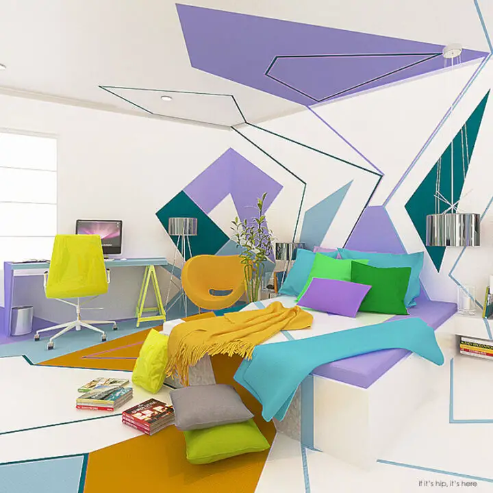 Colorful Kandinsky Inspired Home Interior by Brani & Desi