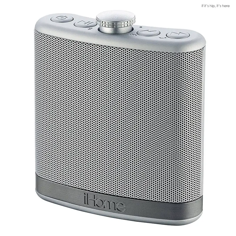 ihome silver flask speaker 2 IIHIH