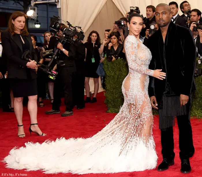 kim kardashian and Kanye West 2015 met gala