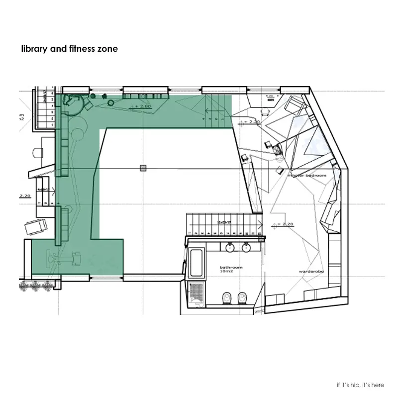 library and fitness area plans IIHIH