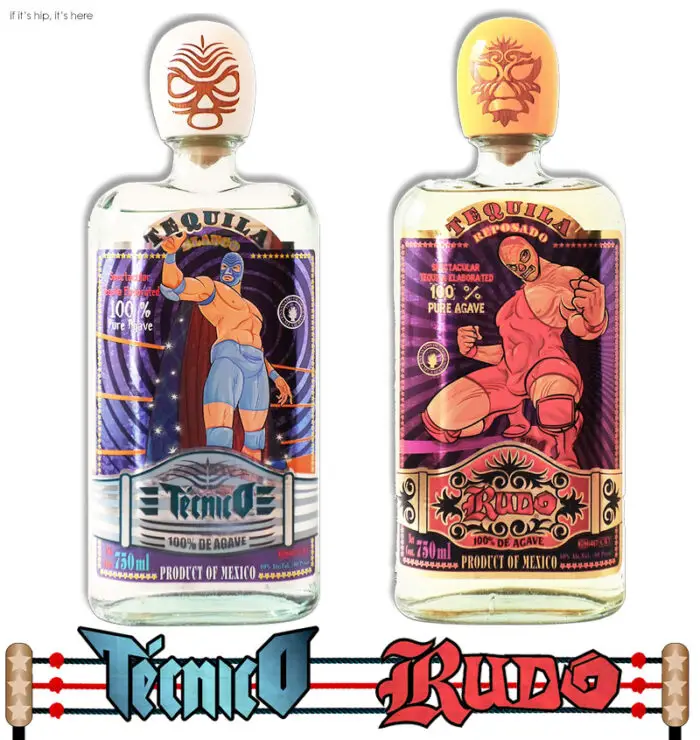 Read more about the article Rudo and Tecnico Tequilas Wrestle with Design for some fun Branding.