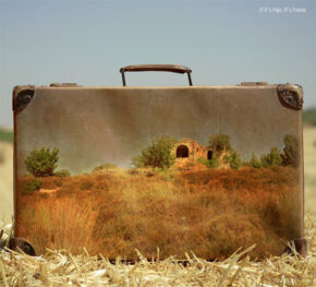 Memory Suitcases: Images of The Past Imprinted On Icons of Displacement.