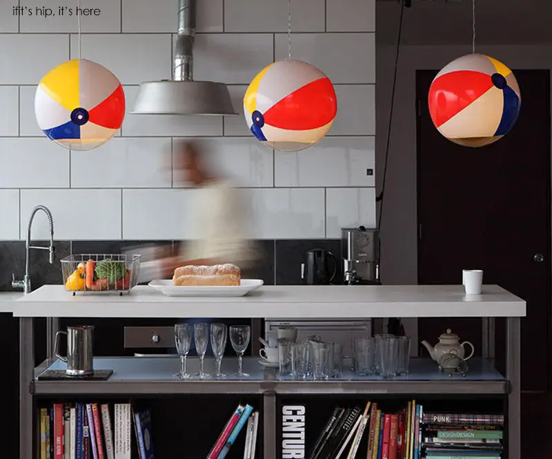 Beach Ball lights in kitchen IIHIH