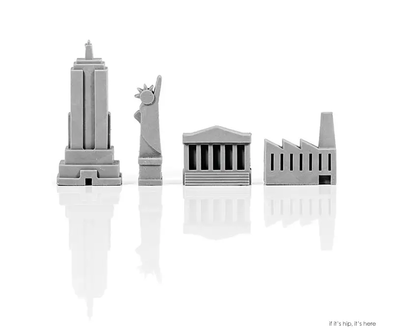 NArchitectural Landmark City Erasers