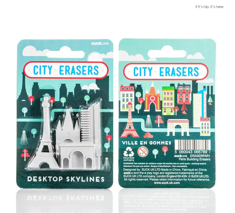 Architectural Landmark City Erasers