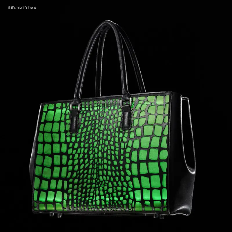 caroline tote croc green IIHIH