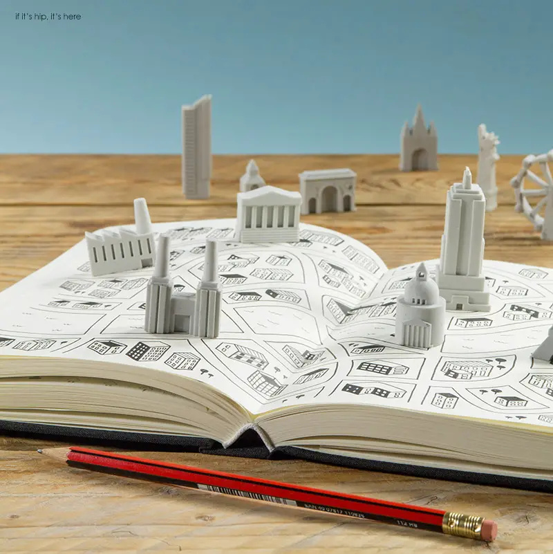 Architectural Landmark City Erasers