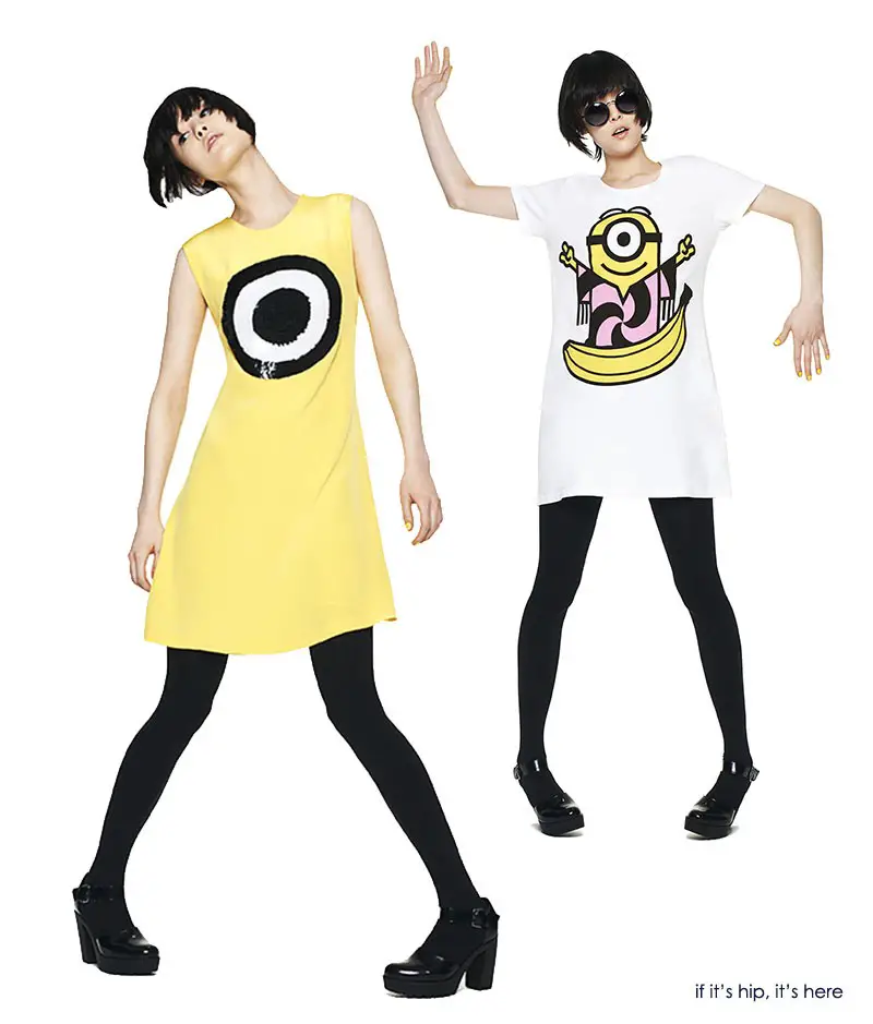 Giles Deacon's designs for the Minions Bello Yellow Collection