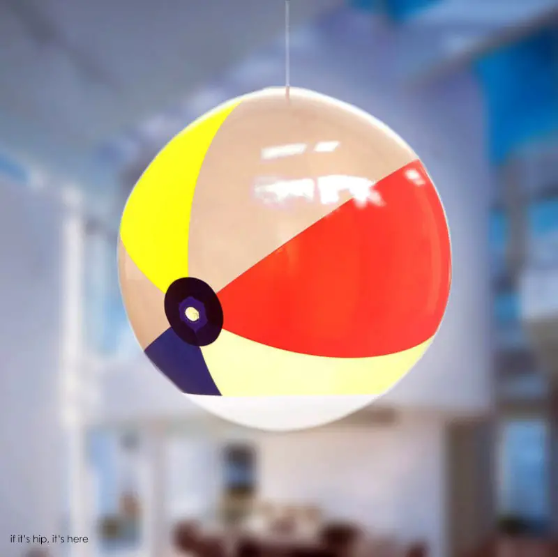 single beach ball pendant lamp in situ IIHIH