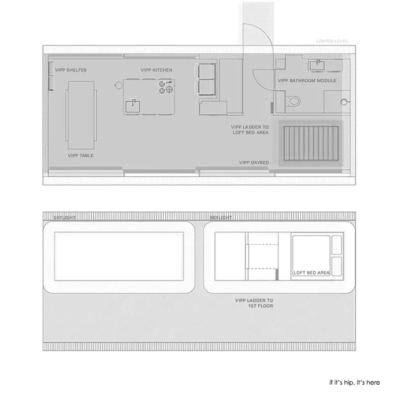 upper and lower level plans IIHIH