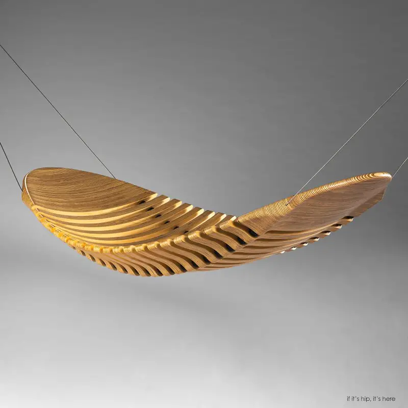 wooden hammock by Alex Cornish