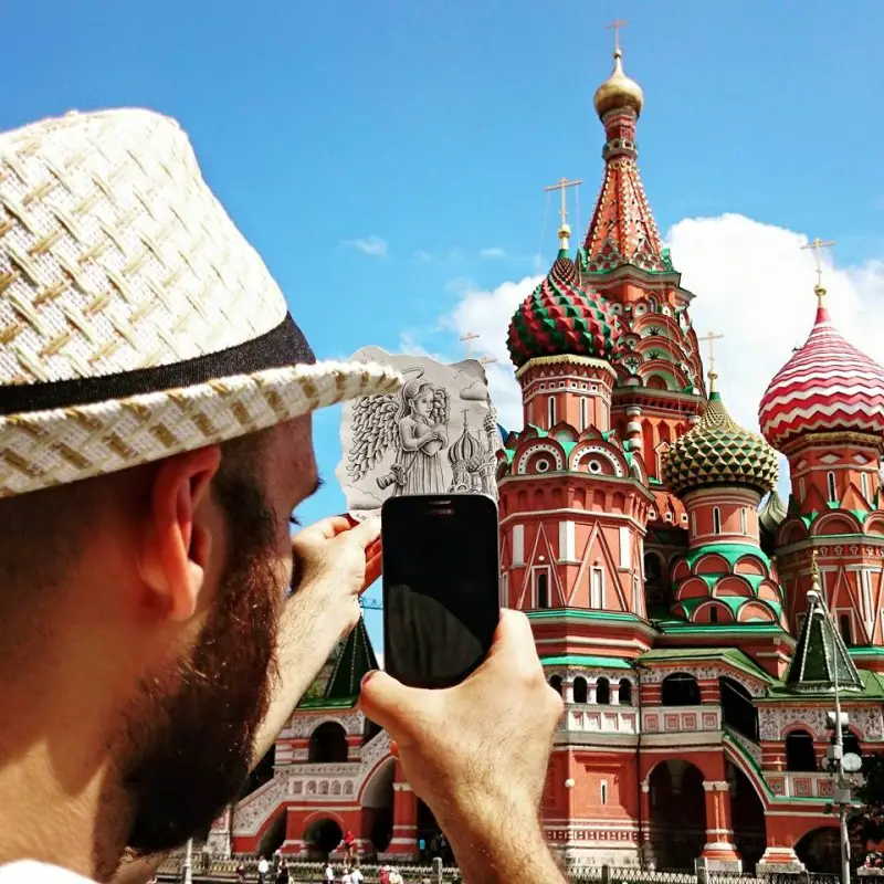 Pencil vs Camera by Ben Heine