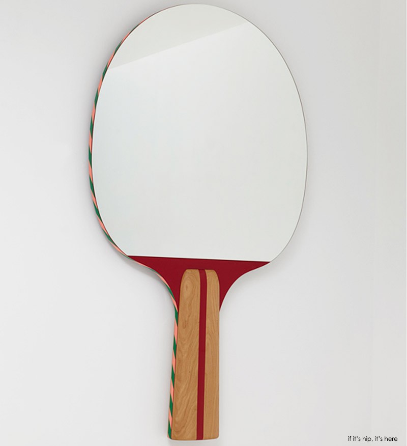Big table tennis racket wall mirror IIHIH