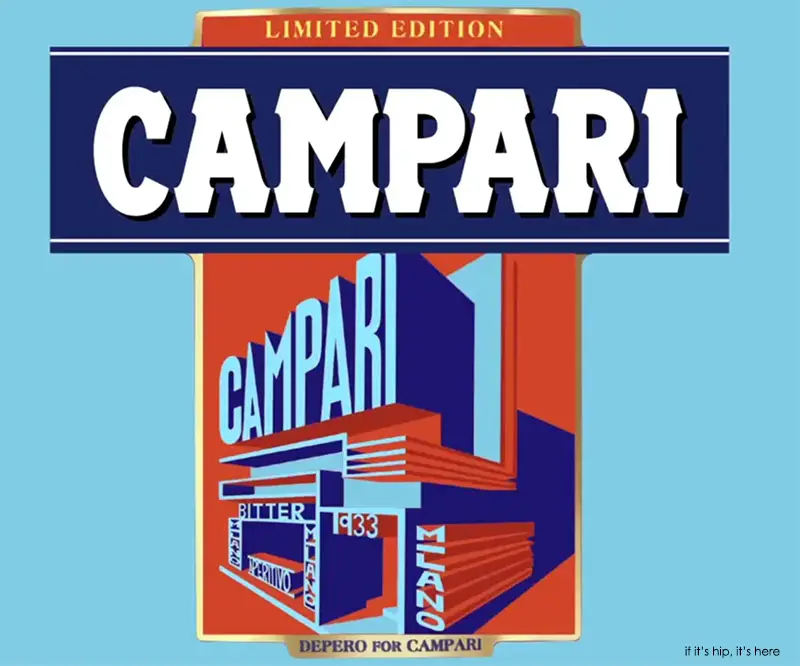 Campari 2015 Art Label Despero blue IIHIH