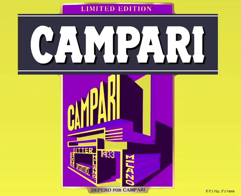 Campari 2015 Art Label Despero yellow IIHIH