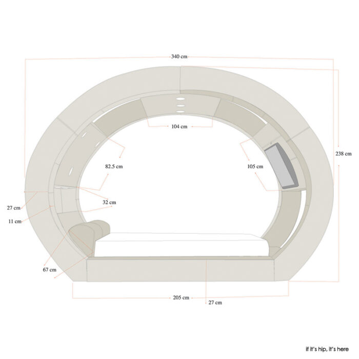 Eclipse bed technical diagram