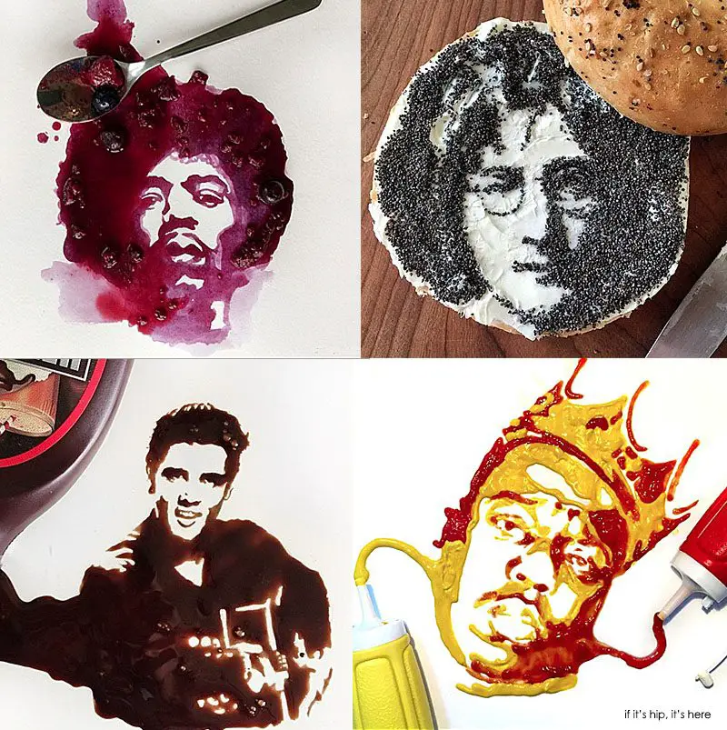 celebrity food art