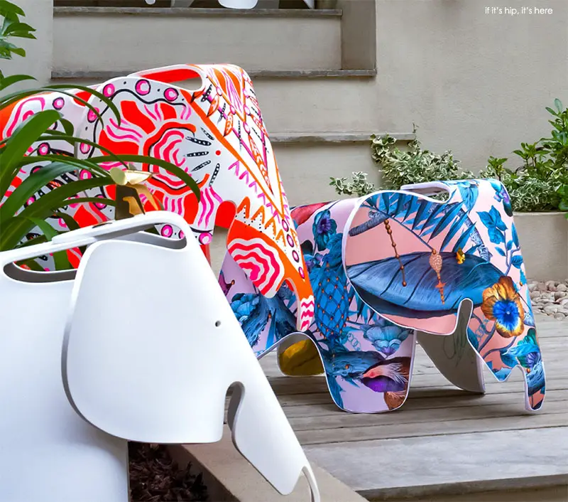 Artist Customised Eames Elephants