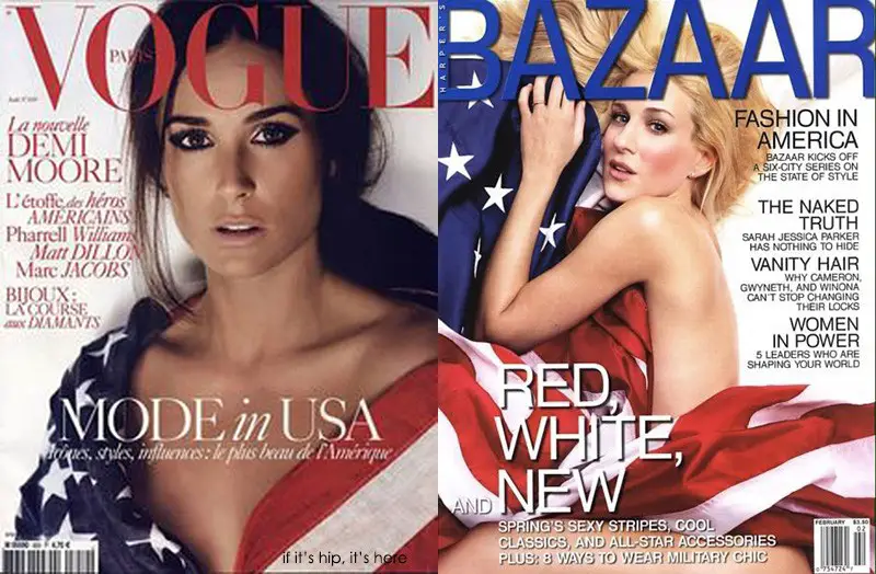 demi moore sarah jessica parker flag covers