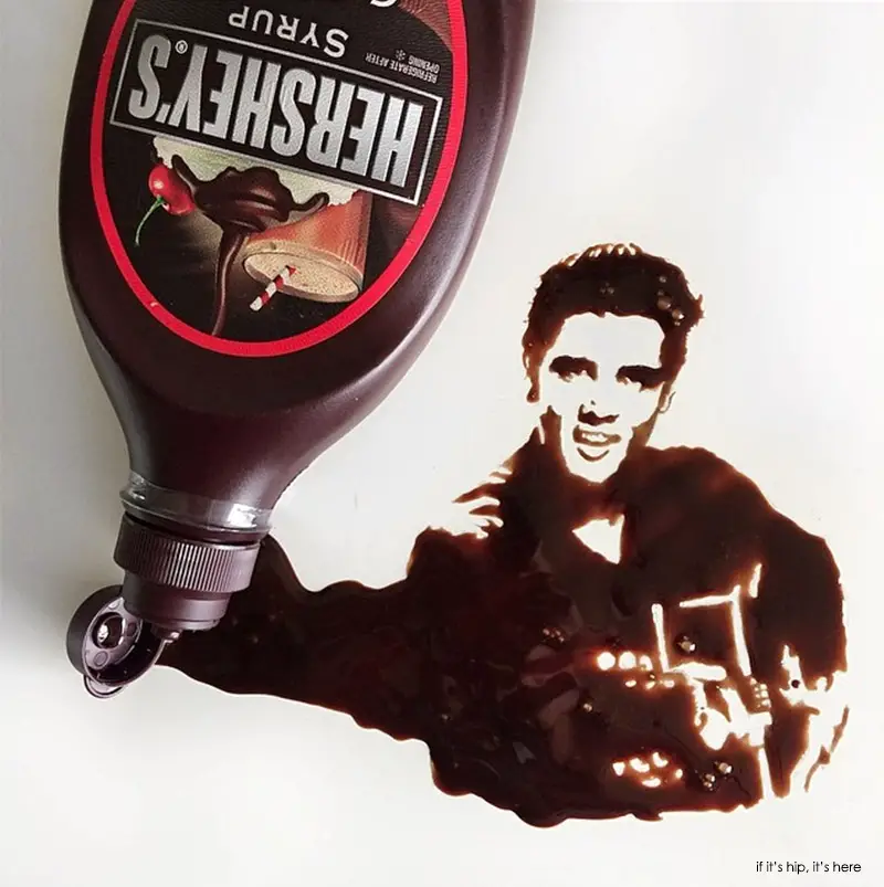 elvis chocolate syrup