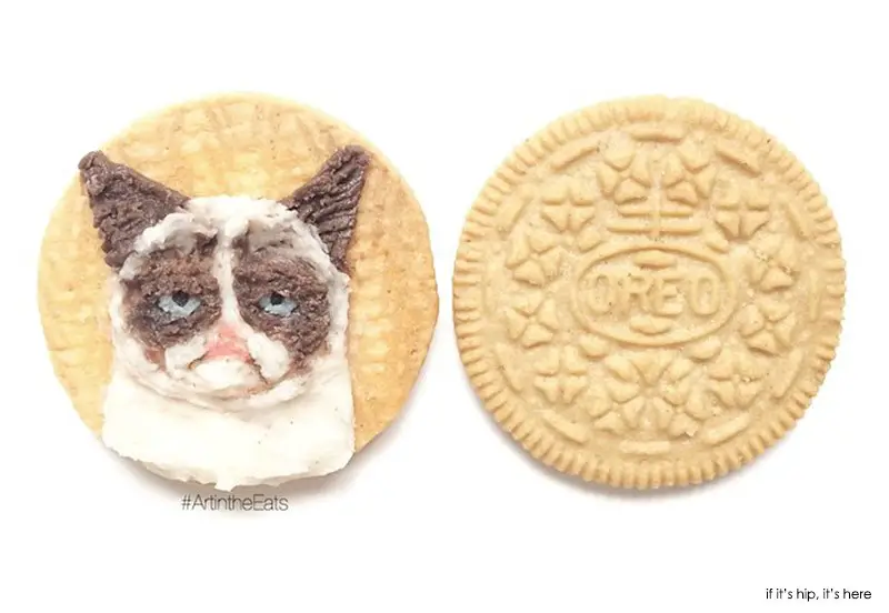 oreo art grumpy cat IIHIH