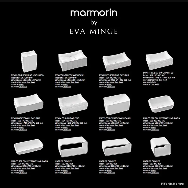 the marmorin eve minge product line IIHIH