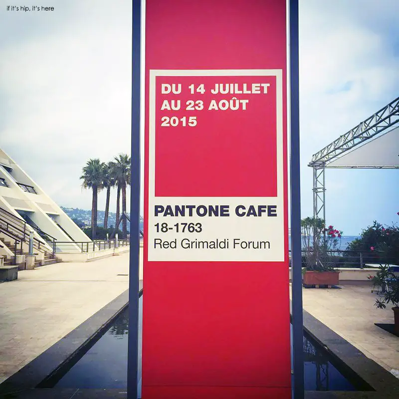 pantone cafe at Red Grimaldi Forum