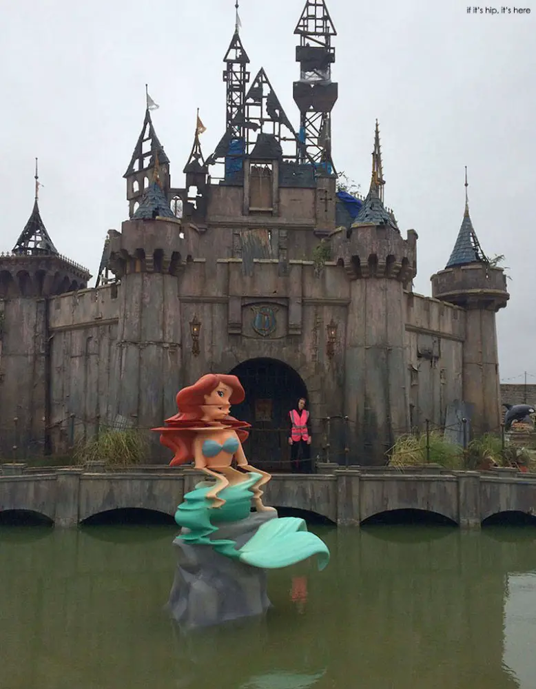 Dismaland dilapidated Kingdom and Glitchy Mermaid IIHIH