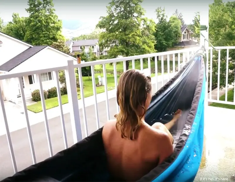 hammock that holds heated water