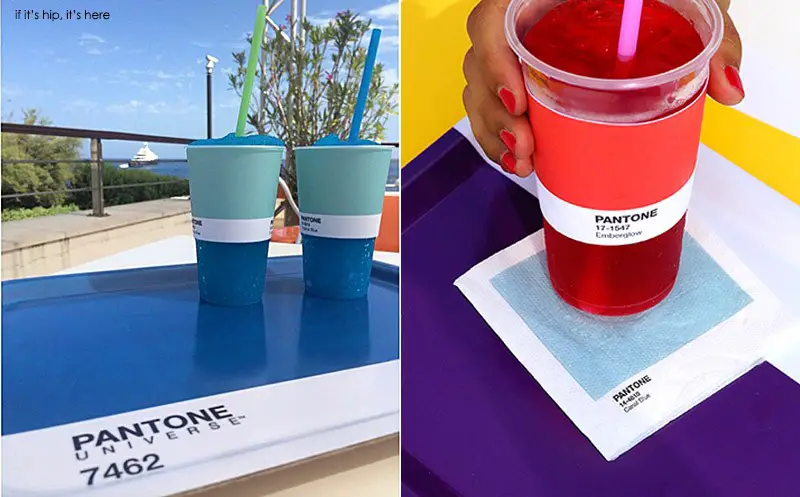 Pantone cups and trays