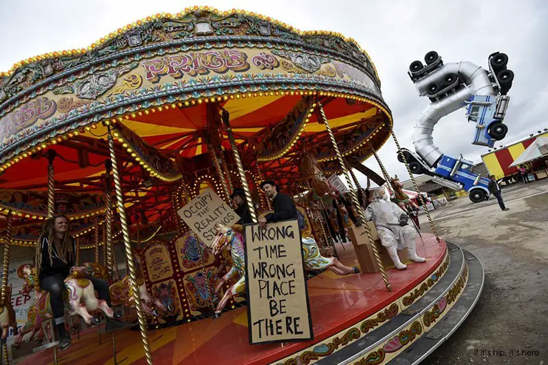 Banksy Dismaland Carousel