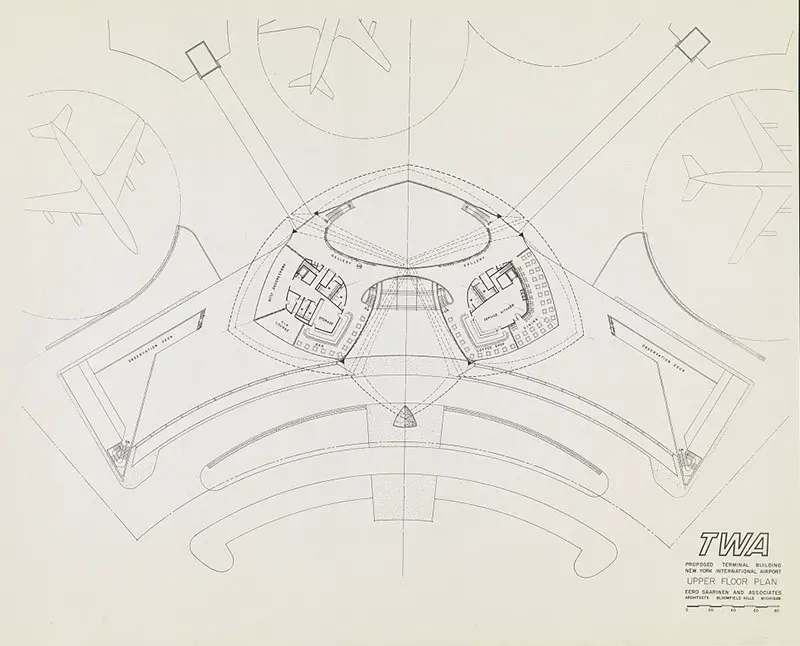 Terminal upper floor plan