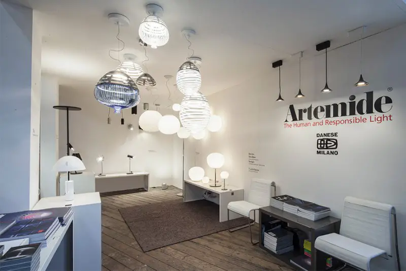 artemide booth at euroluce