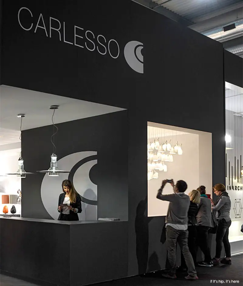 carlesso dame lights attracting attention at Euroluce